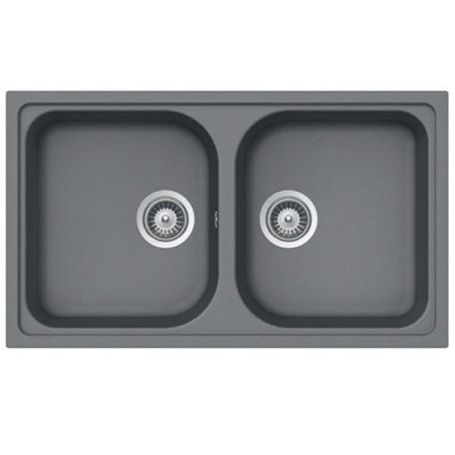 Chậu rửa đá Hafele 2 hố Julius 86cm HS19-GEN2R90 570.35.580