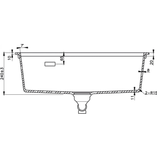 Chậu rửa Hafele đá ESSENCE 77cm HS22-GEN1S90M (577.25.530)