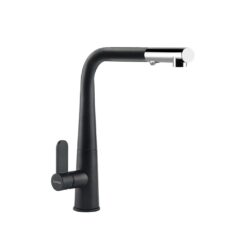 Vòi rửa bát cổ rút Hafele HT20-GH1P259 Black 570.82.300