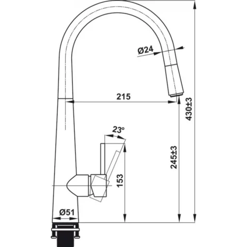 Vòi Rửa Chén HT21-CH1P245 Hafele 577.55.220
