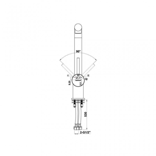 Vòi rửa chén Hafele HT21-GH1P250 577.55.590