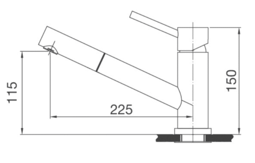 Vòi rửa Inox Malloca K110-SS