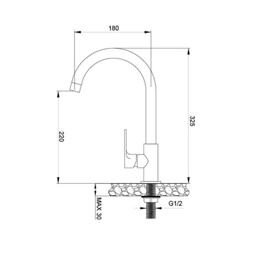 Vòi rửa đồng Malloca K1603CL