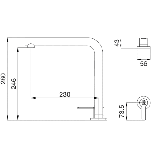 Vòi rửa Inox Malloca K501B
