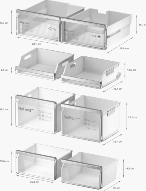 Tủ lạnh 4 cánh Bosch KFD96APEA serie 6 574 lít kiểu Pháp