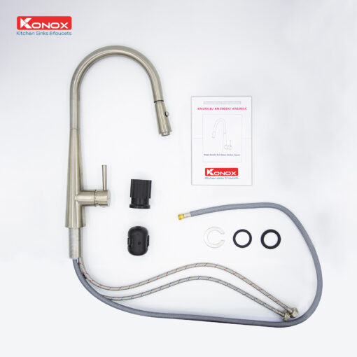 Vòi rửa Konox dây rút KN1901N nóng lạnh