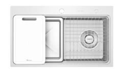 Chậu rửa Konox 1 hố chống xước Workstation Sink KN8048TS Dekor