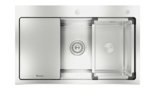 Chậu rửa Konox 1 hố 81.2cm chống xước Workstation Sink KN8151TS Dekor