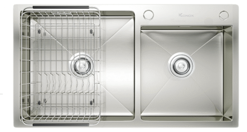 Chậu rửa Konox 2 hố lệch Overmount Sink 82cm KN8245DO