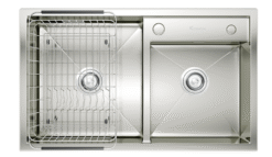 Chậu rửa Konox 2 hố lệch Overmount Sink 82cm KN8248DO