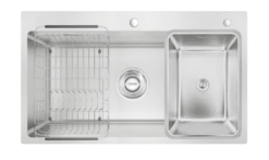 Chậu rửa Konox 1 hố chống xước Workstation Sink 82cm KN8248SO Dekor