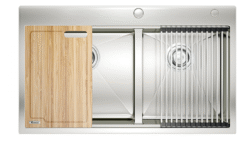 Chậu rửa Konox 2 hố Workstation Sink Topmount 82cm KN8250TD