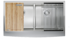 Chậu rửa 2 hố Konox Workstation Sink Apron 87cm KN8751DA Curve