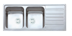 Chậu rửa Konox 2 hố European sink Artusi 116cm KS11650 1D bàn phải