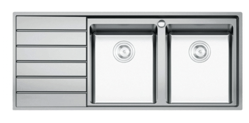 Chậu rửa Konox 2 hố European sink Premium 116cm KS11650 2B bàn trái