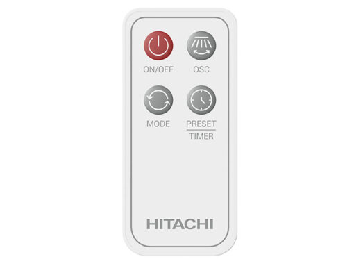 Quạt cây 5 cánh động cơ AC Hitachi LF-A6RCWM-trắng