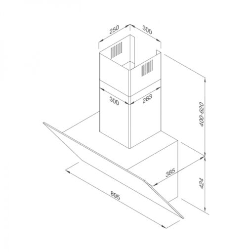 Máy hút mùi áp tường 89.5CM  Malloca  MC 9086HS