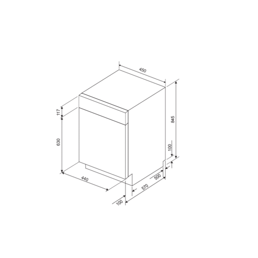 Máy rửa chén bát độc lập Malloca 10 bộ MDW10-BS08FS