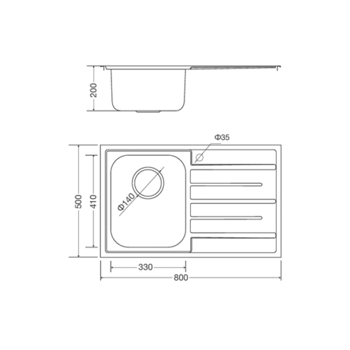 Chậu rửa chén Malloca MS 1017 NEW
