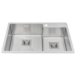 Chậu rửa Inox 2 hố lệch 73cm Malloca MS 620T