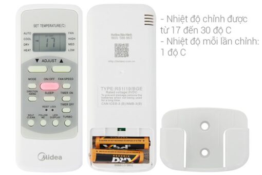 Điều hòa Midea 18000BTU 1 chiều MSAFII-18CRN8