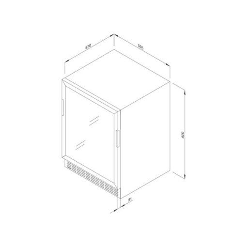 Tủ bảo quản rượu vang Malloca 127 lít MWC-46BG