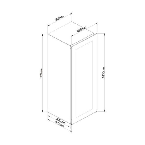 Tủ bảo quản rượu âm tủ Malloca 241 lít MWC-95BI