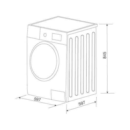 Máy giặt quần áo cửa trước 10kg Malloca MWM-T1510BL