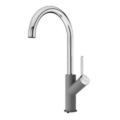Vòi rửa Konox nóng lạnh Modo Grey mạ vân đá