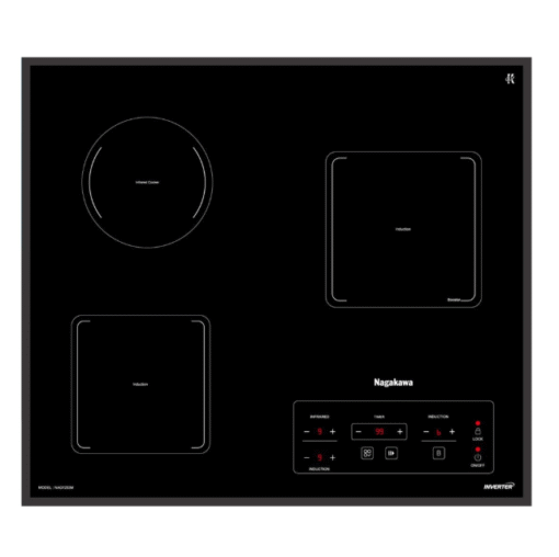 Bếp ba 2 điện từ 1 hồng ngoại Nagakawa NAG1253M