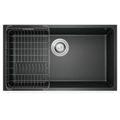 Chậu rửa Konox 76cm Granite Sink Naros 760S Black