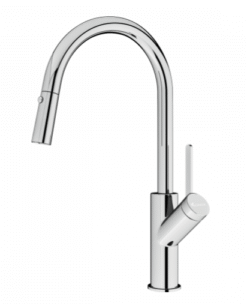 Vòi rửa Konox dây rút Ponte Chrome nóng lạnh