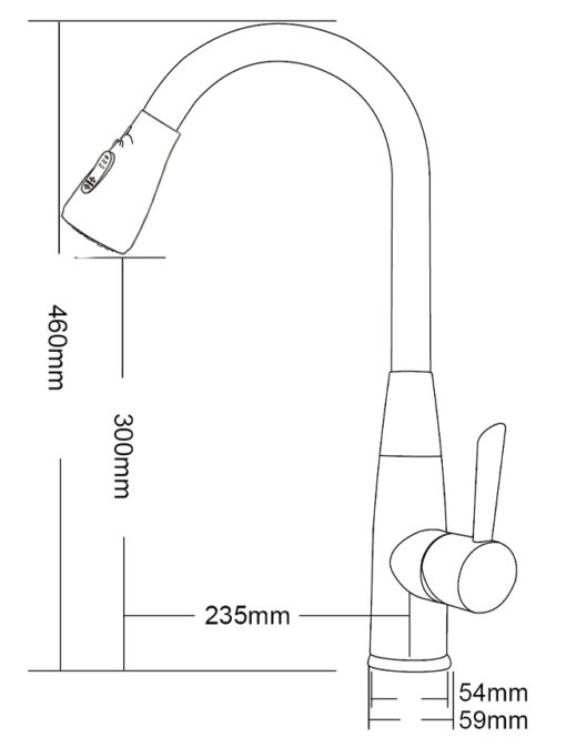Vòi rửa 2 đường nước Roslerer RL-268