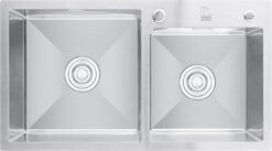 Chậu rửa inox 2 hố Roslerer 82cm RL01-8245 Lệch