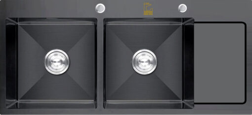 Chậu rửa 2 hố Roslerer 100CM RL04-10045 Nano có bàn chờ