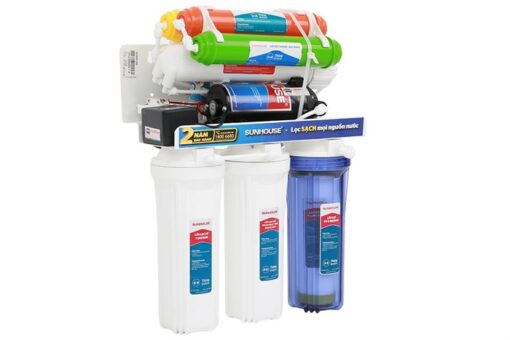 Máy lọc nước R.O không vỏ Sunhouse 8 lõi SHA8878KV
