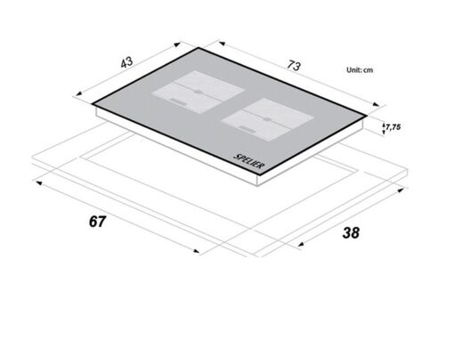 Bếp từ 2 vùng nấu Spelier SPE IC 1188 SE