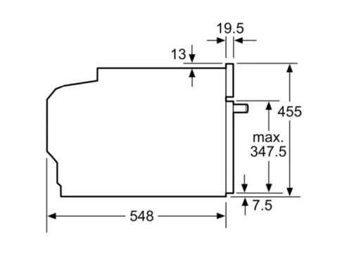 Lò nướng kết hợp vi sóng  Bosch 45 lít CMG633BS1B serie 8