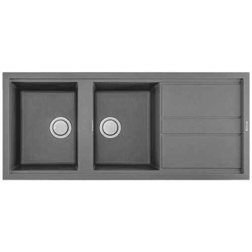 Chậu rửa đá Granite 2 hố Malloca TITANIUM K-50073