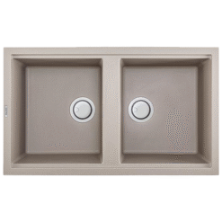 Chậu rửa đá Granite 2 hố Malloca TORTORA K-45043