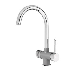 Vòi rửa Konox ba đường nước Trim-Water Grey nóng lạnh RO