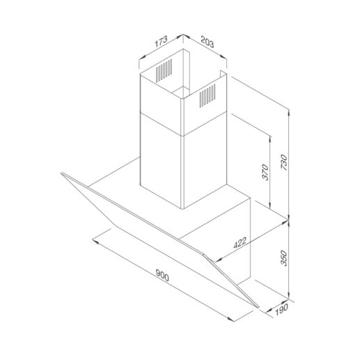 Máy hút mùi áp tường 90cm Malloca VITA V-4