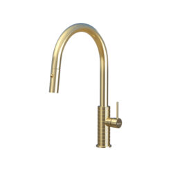 Vòi rửa Konox dây rút Venice Gun Gold nóng lạnh