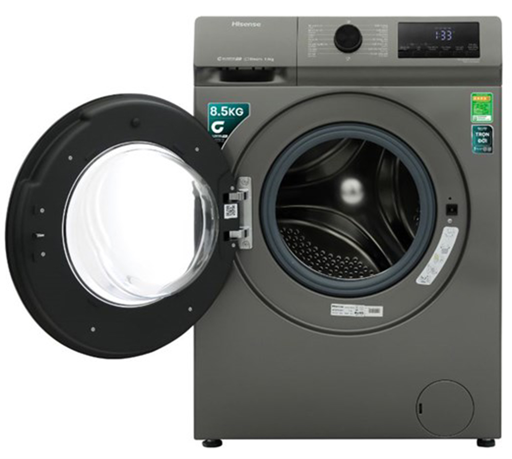 Máy giặt cửa trước Hisense lồng ngang Inverter 8.5 kg WFQP8523BT