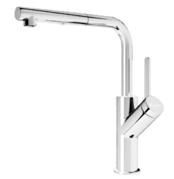 Vòi rửa dây rút Konox nóng lạnh Artan Chrome