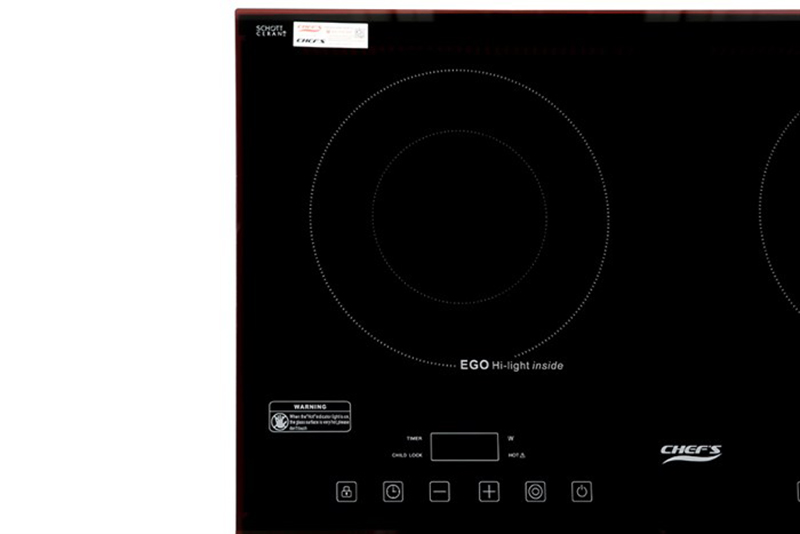 Bếp hồng ngoại 2 vùng nấu Chef's EH-DHL321 kính Ceramic