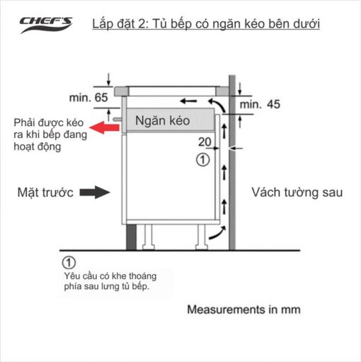 Bếp từ 2 vùng nấu Chef's EH-DIH238