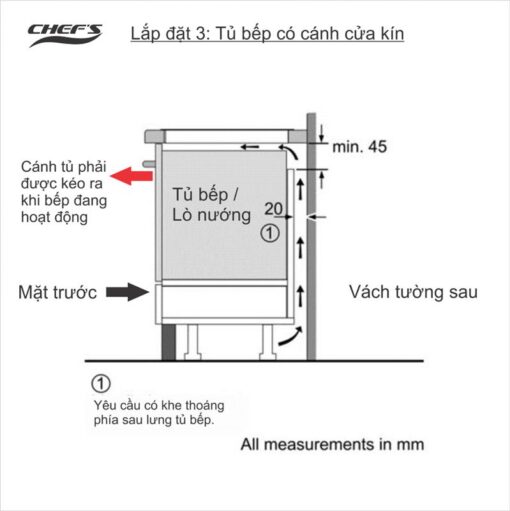 Bếp từ 2 vùng nấu Chef's EH-DIH238
