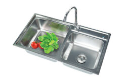 Chậu rửa bát inox 2 hố lệch Eurosun Skyland EU-8143E6