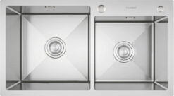 Chậu rửa 2 hố lệch Faster FS 8245HSS Inox SUS304